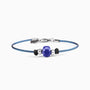 Ghost men's industrial bracelet in brushed stainless steel and silicone, handcrafted in Venice, Italy.