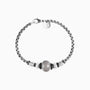 Steel Collection - Murano Glass Bracelet with beads on a white background