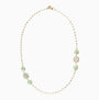 Bloom Murano glass necklace with Carnelian, Agate and Amazonite stones, 18KT Gold Finish over brass, adjustable 18.5 inches with extension, handcrafted in Venice, Italy.