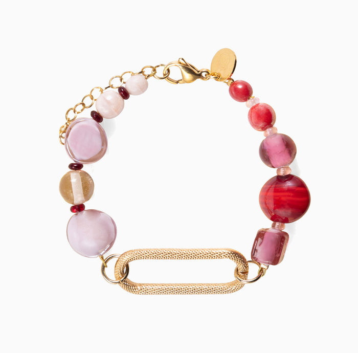 Breeze Collections - Murano Glass Link Bracelet