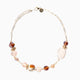 Glow Murano glass necklace with 18KT Gold Finish over brass, adjustable 18 inches plus extension, handcrafted in Italy.