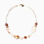 Glow Murano glass necklace with 18KT Gold Finish over brass, adjustable 18 inches plus extension, handcrafted in Venice, Italy.