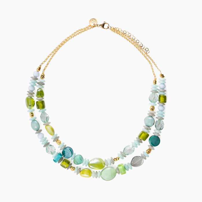 Evoque Collection - Murano Glass Double Collier Necklace