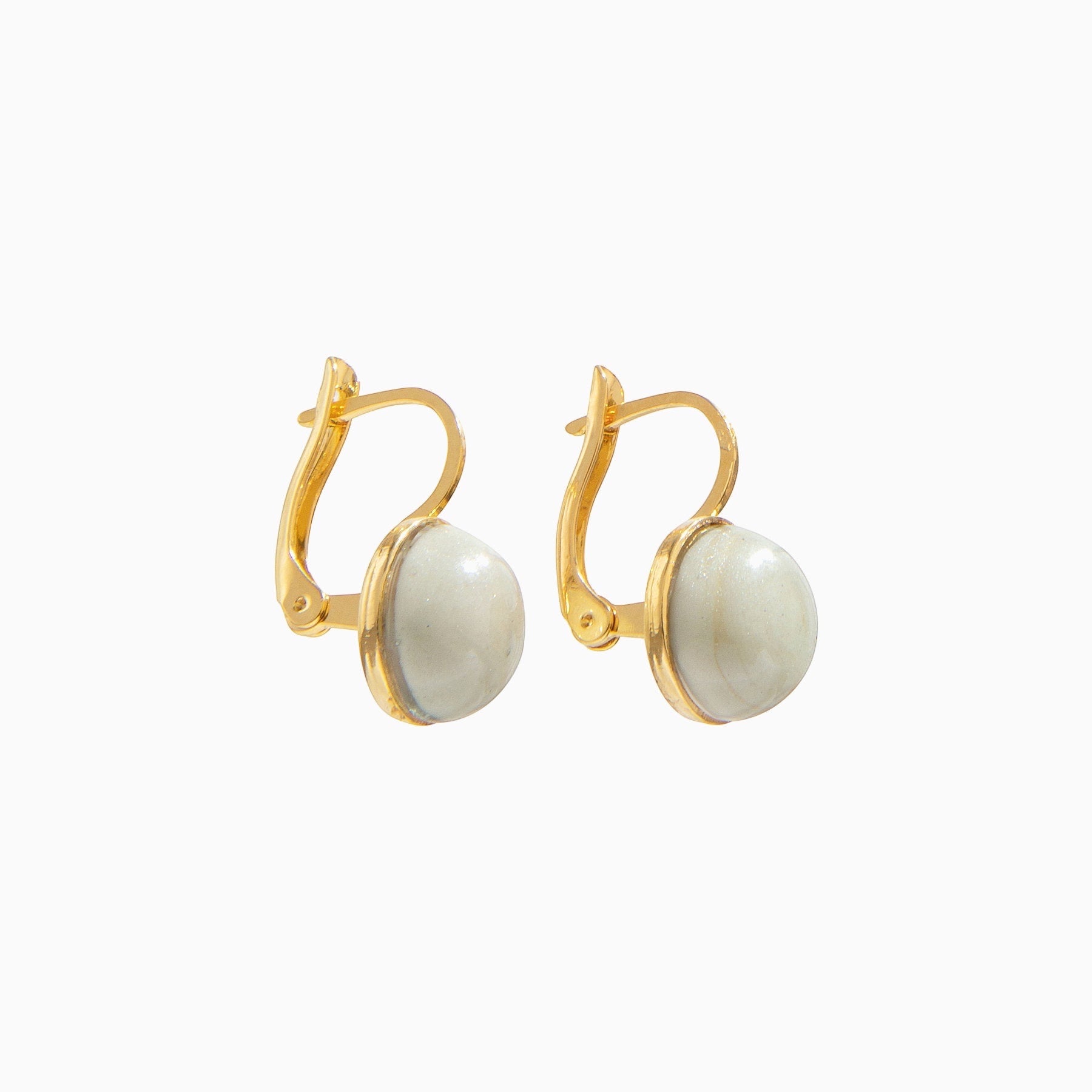 Seaside Serenity Earrings, Murano glass with 18KT Gold Finish over Brass, Made in Italy – Seaside Serenity Collection