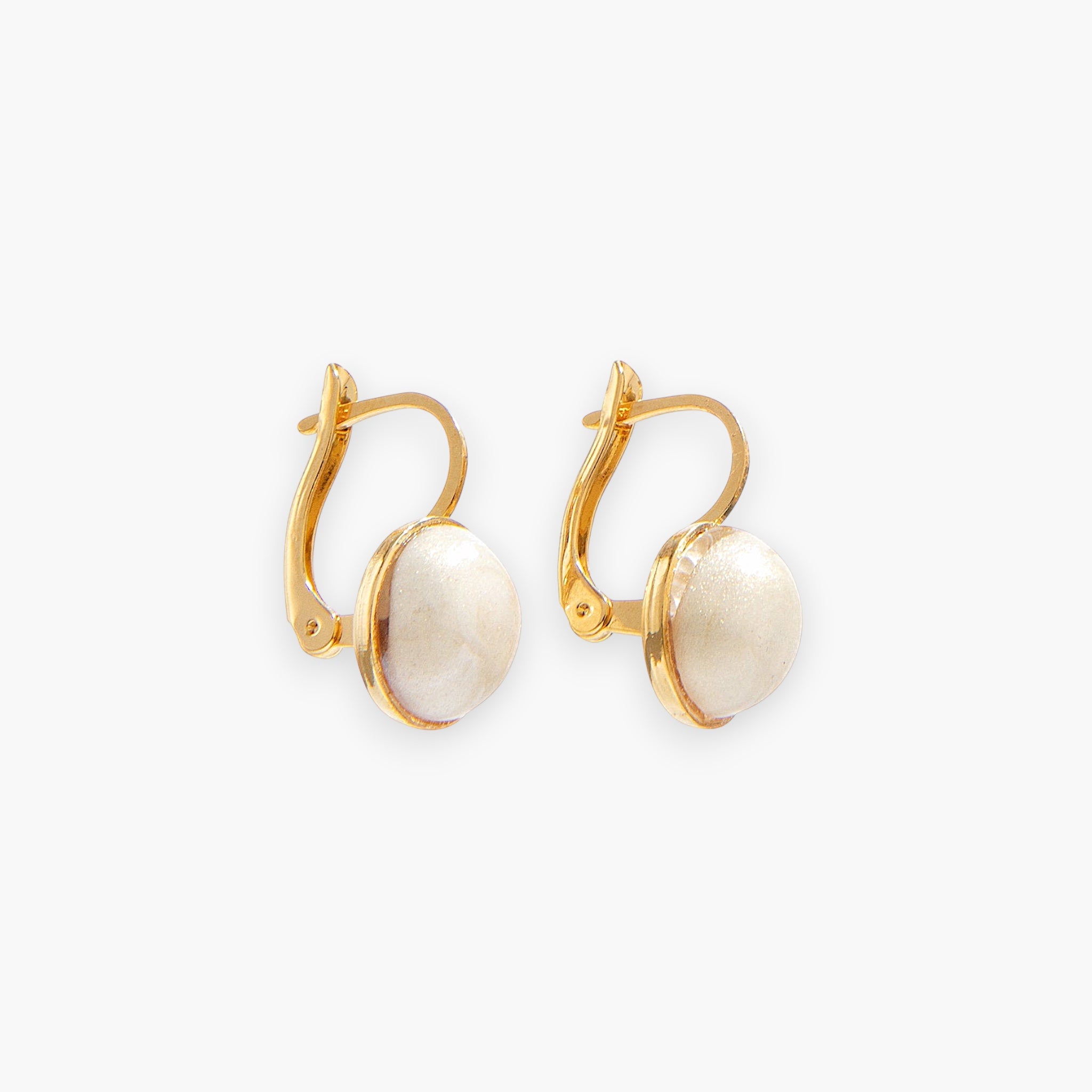 Seaside Serenity Earrings, Murano glass with 18KT Gold Finish over Brass, Made in Italy – Seaside Serenity Collection