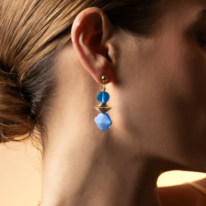 Glow Collection - Murano Glass Drop Earrings hover image