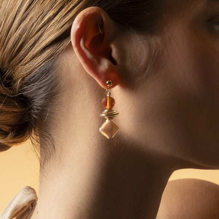 Glow Collection - Murano Glass Drop Earrings hover image