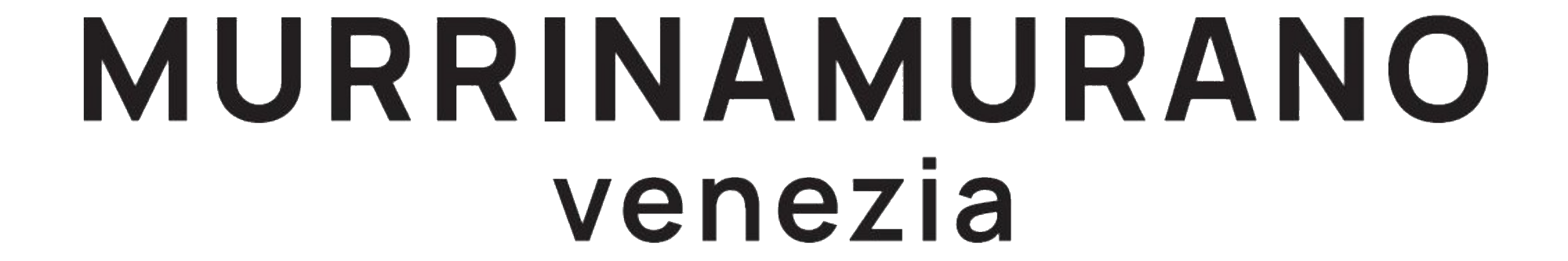 Murrina Murano Venezia logo in black text 