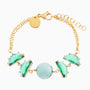 Ocean Odyssey Bracelet, Murano glass with 18KT Gold Finish over Brass and Stainless STeel clasp, Made in Italy – Ocean Odyssey Collection

