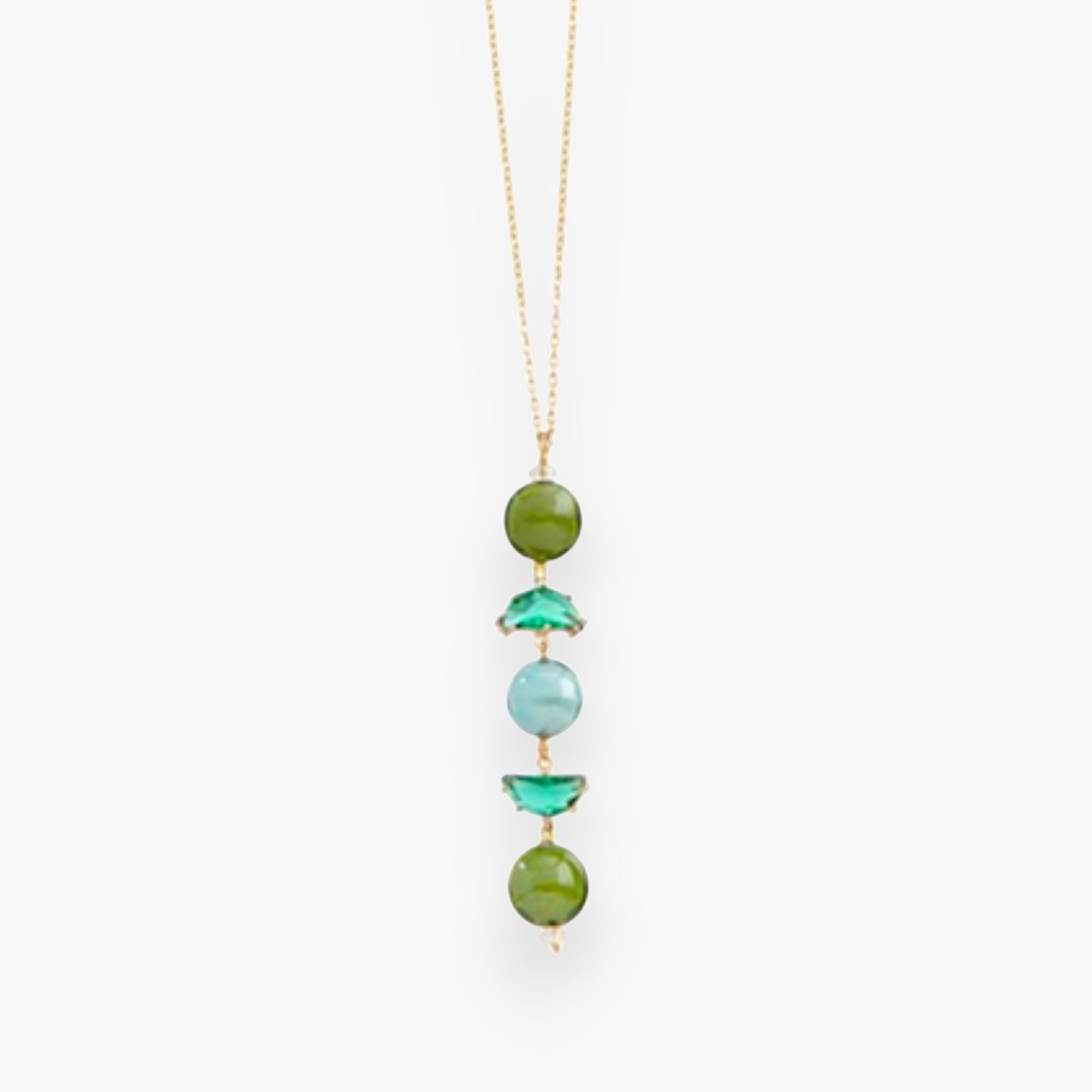 Ocean Odyssey Pendant Necklace, Murano glass with 18KT Gold Finish over Brass and Stainless Steel clasp, Made in Italy – Ocean Odyssey Collection