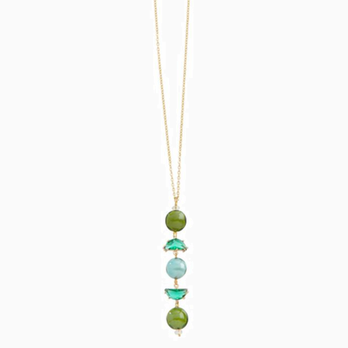Ocean Odyssey Pendant Necklace, Murano glass with 18KT Gold Finish over Brass and Stainless Steel, Made in Italy – Ocean Odyssey Collection
