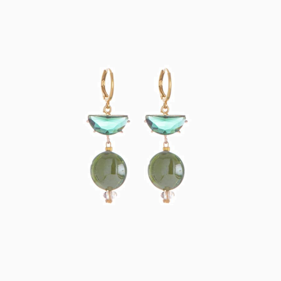 Ocean Odyssey Earrings, Murano glass with 18KT Gold Finish over Brass, Made in Italy – Ocean Odyssey Collection