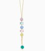 Sunset Mirage Pendant Necklace, Murano glass with 18KT Gold Finish over Brass and Stainless Steel clasp, Made in Italy – Sunset Mirage Collection