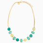 Sunset Mirage Necklace Collier, Murano glass with 18KT Gold Finish over Brass and Stainless Steel clasp, Made in Italy – Sunset Mirage Collection