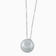 Majime pendant necklace, Murano glass with 925 sterling silver, Made in Italy — detail view.