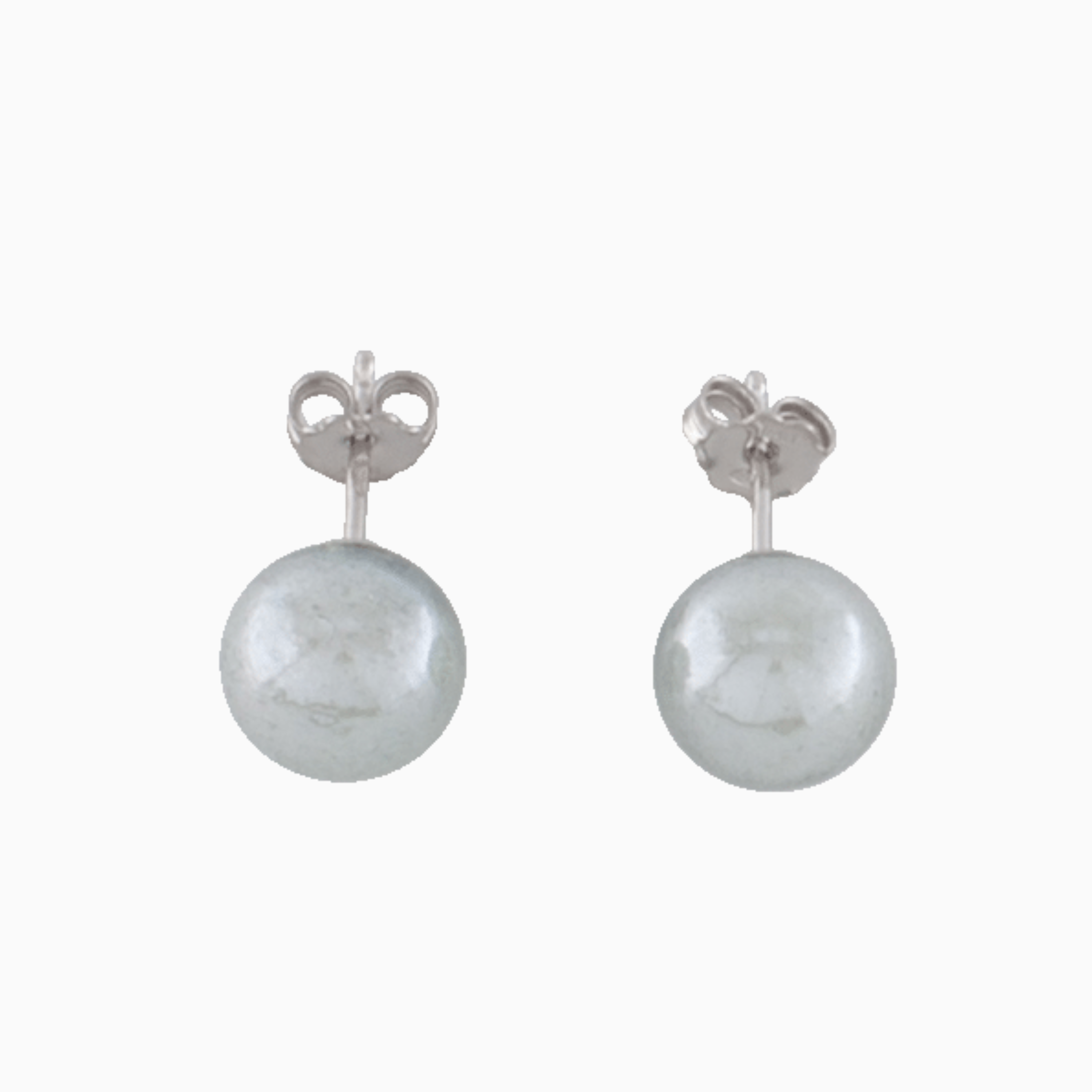 Murano glass stud earrings, 925 Sterling Silver – Majime Collection, Made in Italy
