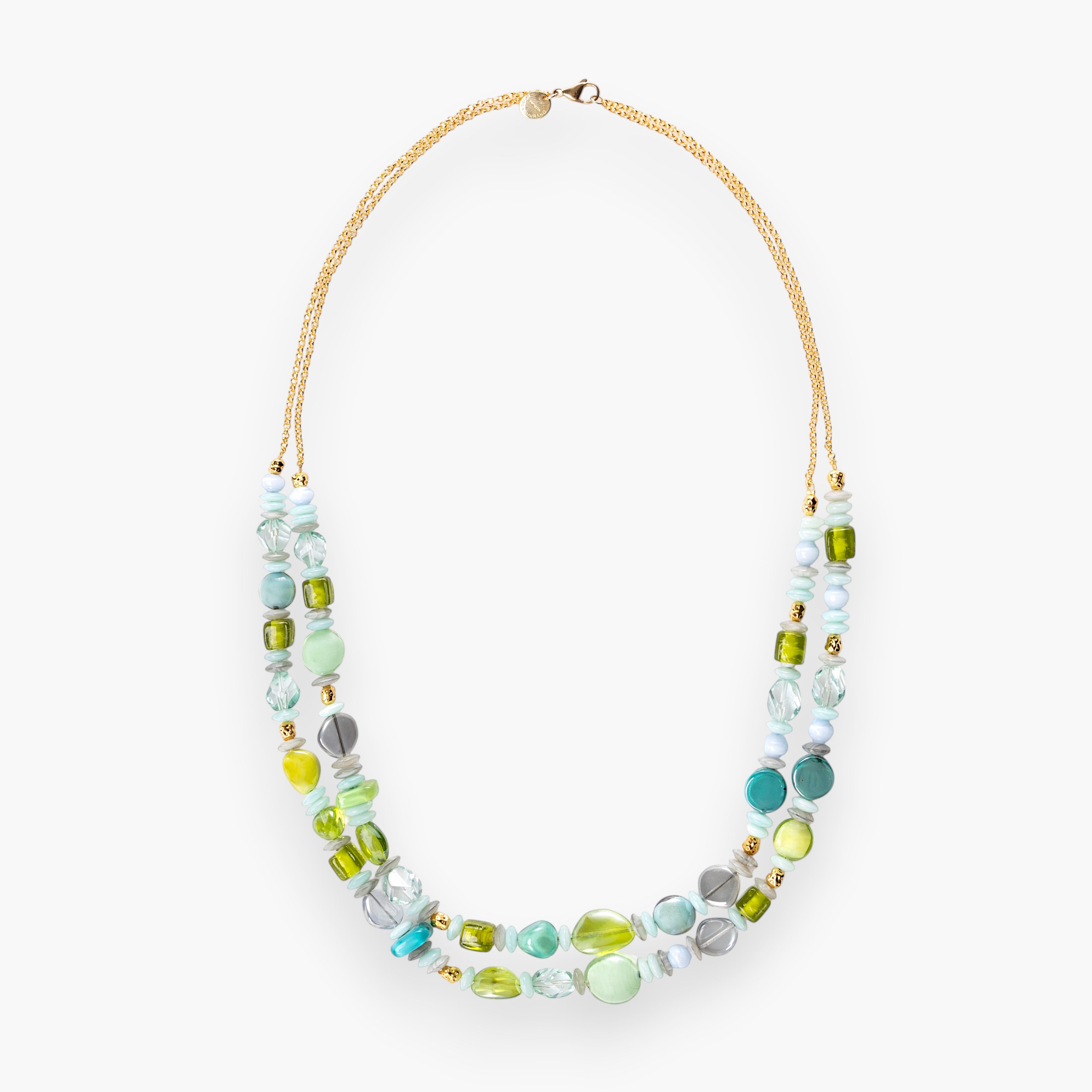Blush Chain Opera Necklace | Murano Glass, Made in Italy
