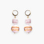 MurrinaMurano.us Blush Collection Murano glass drop earrings with pink and gold accents, handcrafted in Italy.