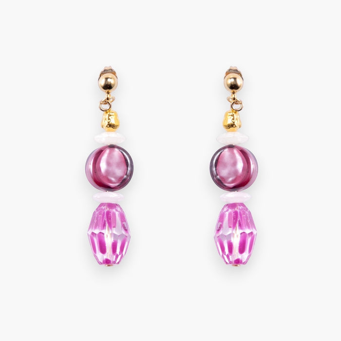 Evoque Drop Glass Crystal Earrings