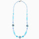 Tasnim Opera Necklace, Murano glass with Rhodium  Finish over Brass with Stainless Steel Clasp, Made in Italy – Tasnim Collection